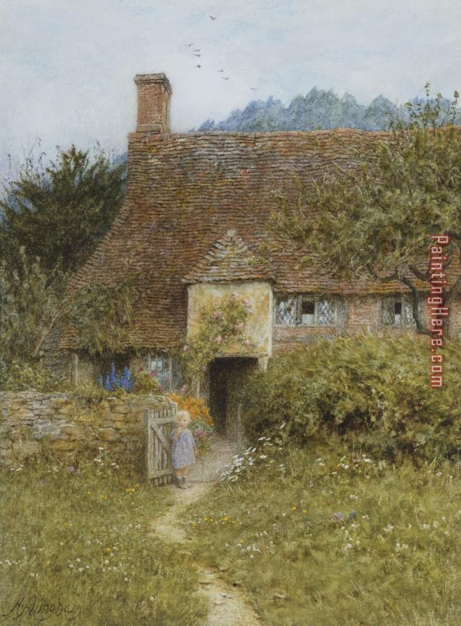 Helen Allingham Old Cottage Witley